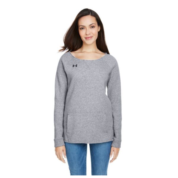 Under Armour Ladies' Hustle Fleece Crewneck Sweatshirt Thumbnail