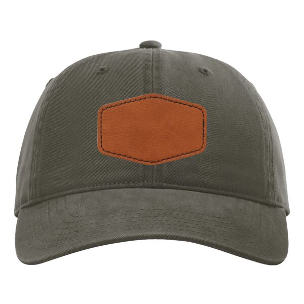 Classic Twill Dad Hat w/ Leather Patch Thumbnail