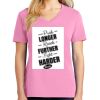 Ladies Core Cotton V Neck Tee Thumbnail