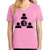 Ladies Core Cotton V Neck Tee Thumbnail