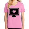 Ladies Core Cotton V Neck Tee Thumbnail