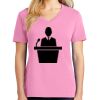 Ladies Core Cotton V Neck Tee Thumbnail