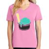 Ladies Core Cotton V Neck Tee Thumbnail