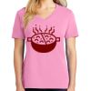Ladies Core Cotton V Neck Tee Thumbnail