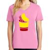 Ladies Core Cotton V Neck Tee Thumbnail