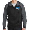 Sport Wick ® Varsity Fleece Full Zip Hooded Jacket Thumbnail