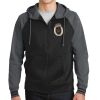 Sport Wick ® Varsity Fleece Full Zip Hooded Jacket Thumbnail