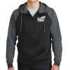 Sport Wick ® Varsity Fleece Full Zip Hooded Jacket Thumbnail